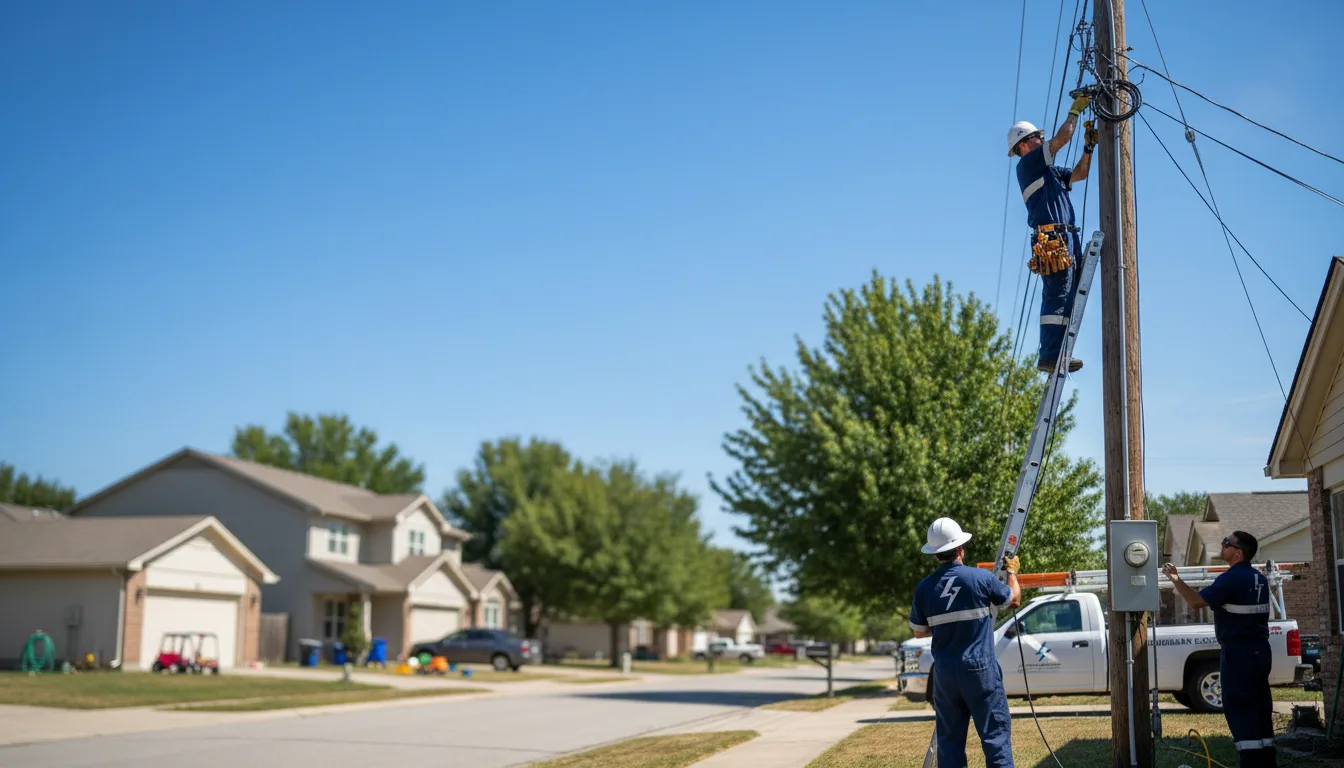 Residential electrician providing installation services in Lefor, ND